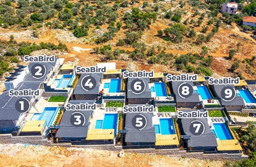 Faralya Villa | Kalkan'da 2 Yatak Odalı Jakuzili Villa-Villa Seabird