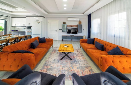 Seydikemer Villa | Private Pool Villa for 8 Guests with BBQ and Fruit Garden Near Saklıkent & Kaş