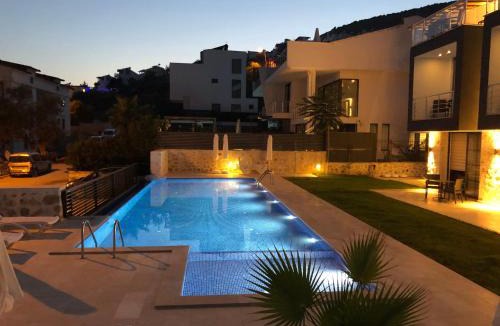 Kalkan Apartment | Stone House Aparts 2 plus 1 mit zwei Balkone und Poolview Kalkan No 10