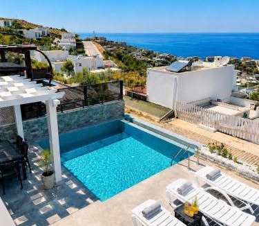 Gundogan Villa | Stunning 3-Bedroom Sea View Villa with Private Pool, Garden & BBQ in Yalıkavak, Bodrum