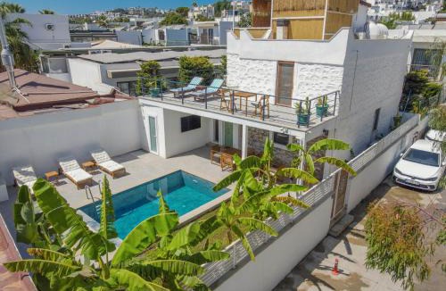 Gumbet Villa | Traditional Seaside Stone Villa with Private Pool