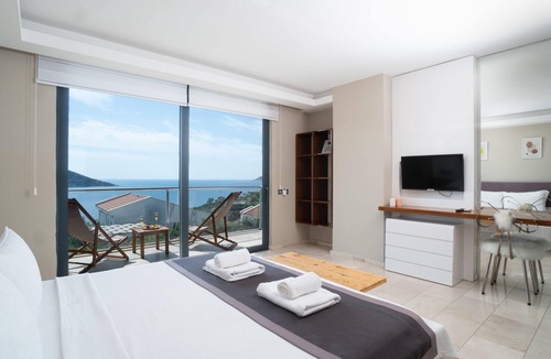 Kalkan Villa | Villa Sole Myra–Luxury Villa with Heated&Cooled Pool, 5-min walk to Town, Beach