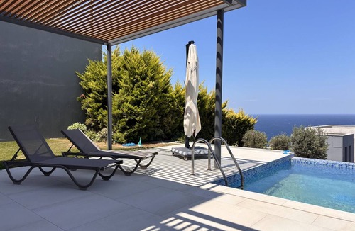 Geris House | Yalıkavak Villa with Pool, Garden & Sea View