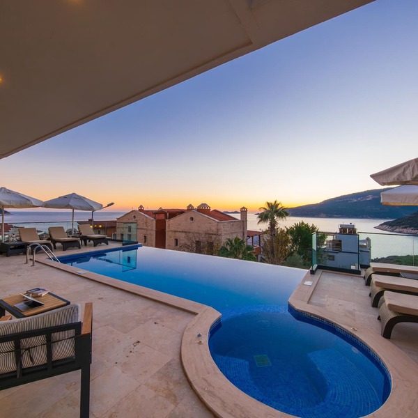 Sea-View Luxury Villa within Walking Distance to Beach in Exclusive Kalamar Bay in Kalkan