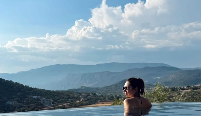 A villa with a view, situated on a farm near Kaş, in the shade of olive trees. in Antalya