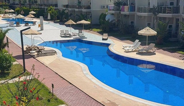 Beautiful 2-bedroom condo with AC in enchanting in Sunset Beach Club,Fethiye in Muğla