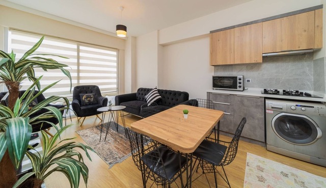 Flat Close to Duden Waterfalls with Shared Pool in Antalya