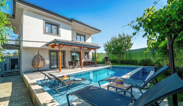 Private Pool Villa for 8 Guests with BBQ and Fruit Garden Near Saklıkent & Kaş