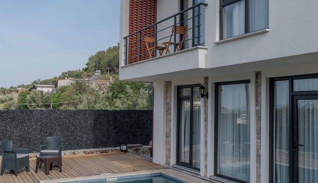 Villa ADA marmaris lüks özel havuzlu villa, 6 kişilik konaklama, doğanın içind