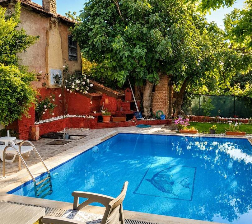 Kirazli Villa | Stone mansion with private pool and garden and authentic village house
