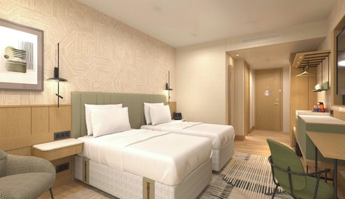 Room, 2 Double Beds, City View