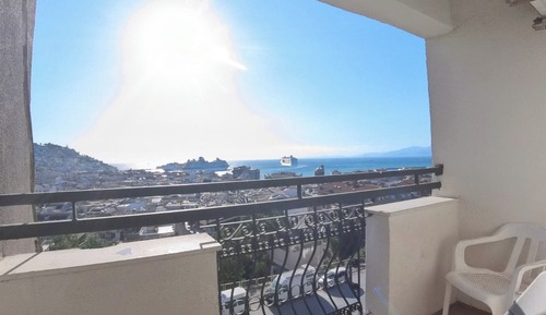 Standard Double Room, 1 Queen Bed, Smoking, Sea View