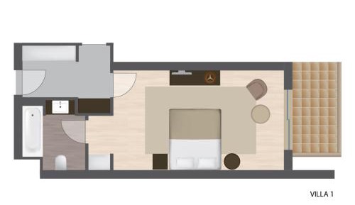 One-Bedroom Lake House with Balcony
