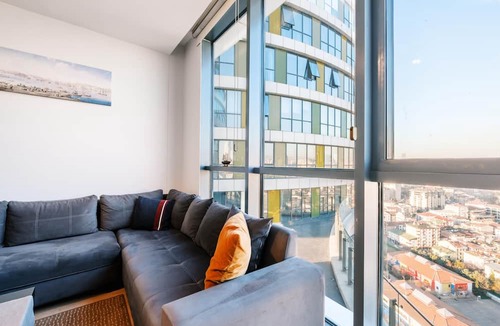 Atasehir Apartment | Residence with City View 5 min to Optimum Mall