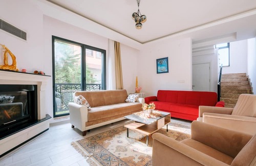Sile Villa | Chic Villa w Pool, Garden, Fireplace in Sile