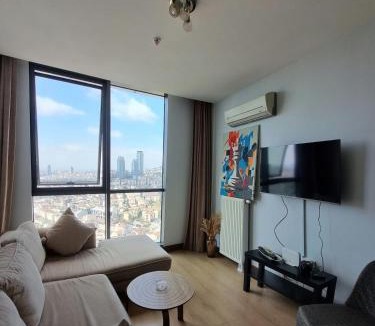Atasehir Apartment | Life in the sky on the 36th floor with a magnificent city view