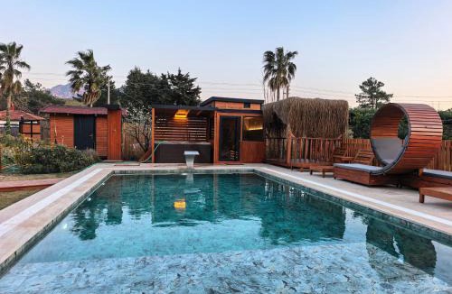 Hisaronu Villa | Lüks Villa Kaktüs Özel Havuz, Sauna & Jakuzi & Kano