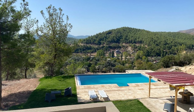 Stonehouse w Fireplace, Pool and Backyard in Izmir in Izmir