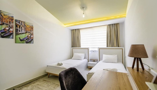 Seaview Flat w Pool Near New Year Market in Alanya in Antalya