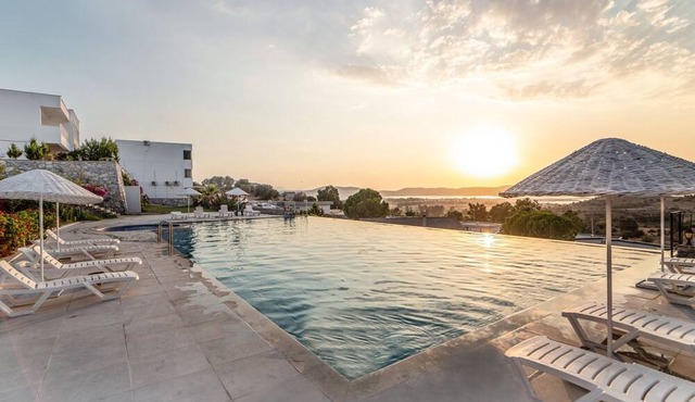 Vacation Flat w Pool and Garden in Milas