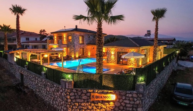 Villa Diamond located in Fethiye-Seydikemer is a good choice for large families.