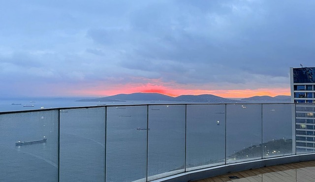 Spacious condo with skyline view