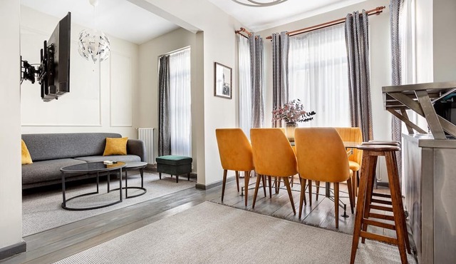 Serene 3BR Spacious Apartment with Indoor Terrace & Bosphorus Views in istanbul