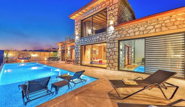 Sea View 4 Bedroom Villa in Patara Private with Indoor and Outdoor Pool